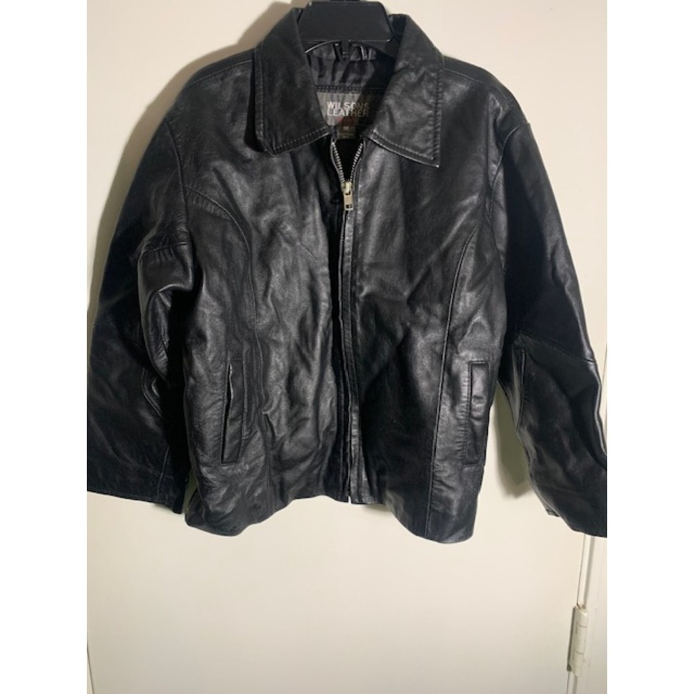 Wilson Leather Jacket Black Child Medium